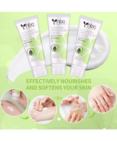 NBC Beautilab Hand Cream for Dry Skin Relieves and Repairs Extremely Dry Cracks 3 Pieces Durable and Non-Oily Hand Lotion Travel Size - Buy Online on GoSupps.com