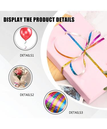 CLDURHGE Curling Ribbon Balloon Ribbon Gift Wrapping Balloon String Curling Ribbon Shiny Glitter Balloon String Roll Gift Wrapping Ribbon Gift Wrapping Ribbon for Party Decoration(Rainbow 100 Yards) - Buy Online on GoSupps.com