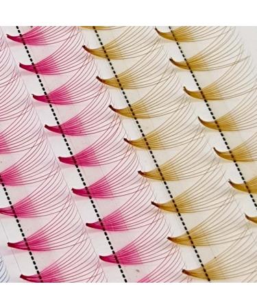 HBZGTLAD 120/240PCS Mix Colors Premade Fans Nature Long Volume Eyelashes - 8mm C Curl 0.07mm 240 Fans - Buy Online on GoSupps.com
