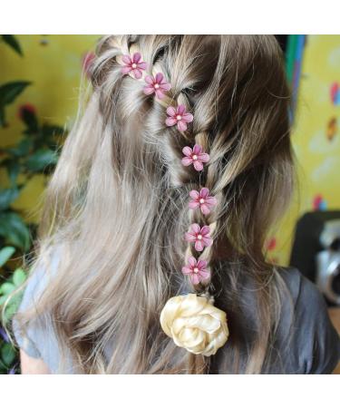 Mini Diamond Hair Clips - 10 Pcs Violet Flower Clips for Women & Girls Perfect for Everyday Parties & Weddings - Hair Jewelry - Buy Online on GoSupps.com