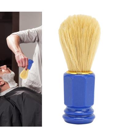 Premium Blue Shaving Brush for Men | Soft Hair & Wooden Handle | Ideal for Home Barbers - Buy Online on GoSupps.com