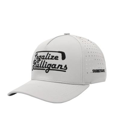 SHANKITGOLF Legalize Mulligans Funny Golf Hat Adjustable Golf Hat Mens One Size Fits All Gray