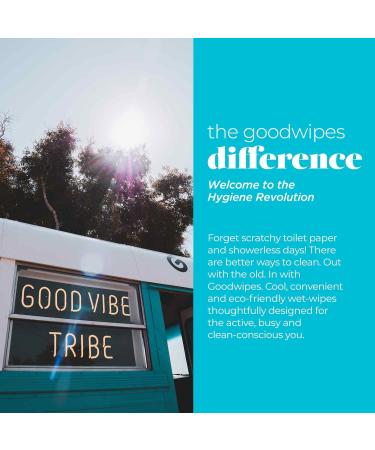 Goodwipes Really Big Body Wipes - Fresh Scent with Tea Tree Oil & Peppermint - 60 Count (6 Packs) - Buy Online on GoSupps.com