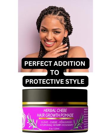 CHEBE MAGIC Hair Growth Grease - Organic Chebe from Chad Rosemary & Ayurvedic Herbs for Rapid Growth | All Hair Types - 4 oz - Buy Online on GoSupps.com