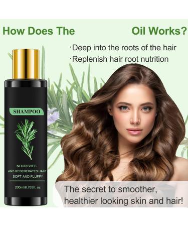 2 Pcs Rosemary Hydrolyzed Keratin Shampoo Rosemary Leaf Oil Shampoos Soft and Fluffy Cleansing Shampoos for Men and Women - Buy Online on GoSupps.com