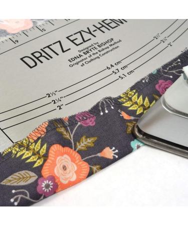 Dritz Ezy Hem Gauge - Nickel Finish with Black Printing for Easy Hemming - Buy Online on GoSupps.com