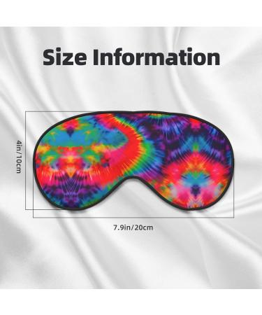 SSIMOO Colorful Tie Dye Eye Mask - Double-Sided Soft & Light Blocking for Quality Sleep - International Shipping - Buy Online on GoSupps.com