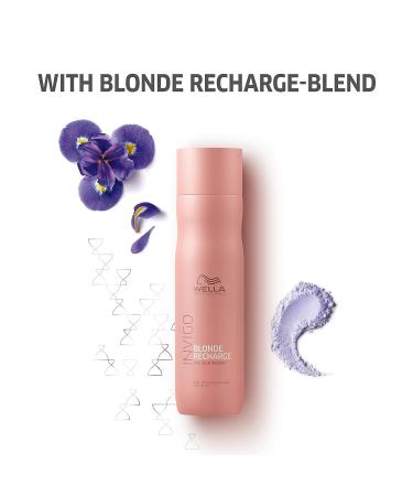 Wella Professionals Invigo Blonde Recharge Cool Blonde Shampoo - Maintain & Refresh Blonde Color, Rid Brassiness - 10.1oz - Buy Online on GoSupps.com