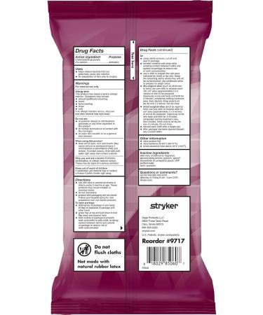 Sage 2% Chlorhexidine Gluconate (CHG) Cloths - 6pk - Antiseptic Skin Cleansing for Surgery - 96 Cloths Total - Buy Online on GoSupps.com