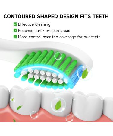 Sulkiwe Sensive Replacement Brushes for Philips Sonicare Electric Toothbrush Compatible with 3100 4500 5100 9000 Models Pack of 8 (White) | International Shipping Available - Buy Online on GoSupps.com