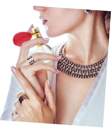 HAPINARY Empty Bottle Perfume Bottle Refillable Perfume Bottle Labs Perfume Bottle with Pump Refillable Bottle Crystal Perfume Glass Bubble Dispensing Pump Travel medium Golden - Buy Online on GoSupps.com