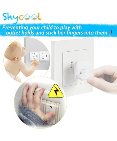 Baby Proofing Outlet Protector Plugs - 37 Pack Hidden Pull Handle Electrical Safety Outlet Covers Not Easy for Child Remove Prevent Babies from Block Electric Shock Risk - Buy Online on GoSupps.com