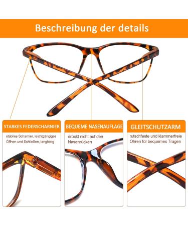 Cojwis 5 Pack Women s Blue Light Filter Reading Glasses - Ultralight Spring Hinges 2.50x Magnification 5 Color Mix - Buy Online on GoSupps.com