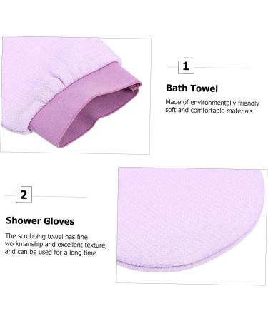 FRCOLOR Body Scrub Glove - 2pcs Double-Sided Spa Mitt for Men | Exfoliating Bath & Shower Gloves | International Shipping - Buy Online on GoSupps.com