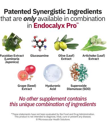 MYBODYRX Endocalyx Pro Supplement Endothelial Glycocalyx Support 120 Capsules - Vascular & Microcirculation Health Clinically-Studied Patented Supports Nitric Oxide Functions - Buy Online on GoSupps.com