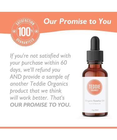 Teddie Organics Golden Jojoba Oil 100% Pure Organic Cold Pressed & Unrefined 4oz - Natural Moisturizer for Face, Hair & Sensitive Skin - Carrier Oil for Essential Oils - Buy Online on GoSupps.com