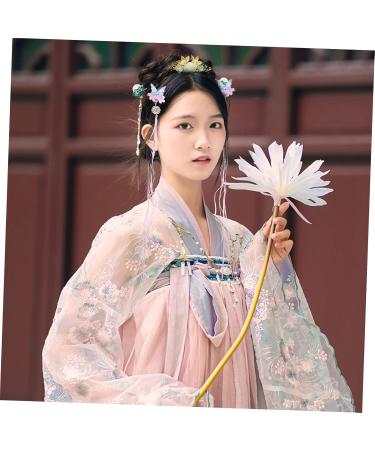 MAGICLULU 2 Pairs Hanfu Headwear Hair Jewels for Women Wood Walking Stick Chinese Decor Vintage Wedding Decor Claw Clips for Thick Hair Accessories Women's The Flowers Purple Metal Acrylic - Buy Online on GoSupps.com