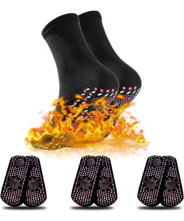 Gecau 4PCS Self-Heating Winter Socks for Camping, Fishing, Riding - Unisex Multicolor - 5.9*2.7Inch - Buy Online on GoSupps.com