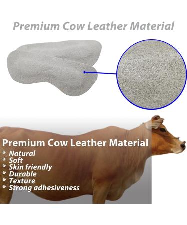 Wotermly 2 Pairs Cow Leather Heel Grips - Grey Heel Pads for Loose Women's Shoes - Buy Online on GoSupps.com