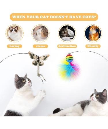 Buy Interactive Cat Toys - Magic Wand Flying Bird & Spring Toys for Intelligent Cats | Best eCommerce Store - Buy Online on GoSupps.com