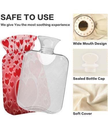 Valentine's Day Heart Balloons Heat Bottle - 1L Pain Relief Water Bag for Adults - Buy Online on GoSupps.com