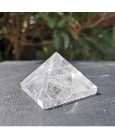 Natural Crystal Rough 40mm Natural Clear Quartz Crystal Stone Transparent Crystal Pyramid dingchi - Buy Online on GoSupps.com