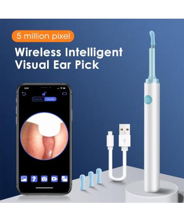 Earify Ear Wax Removal Kit with Camera and Light - Ear Wax Cleaner for Adults & Kids (White) - Buy Online on GoSupps.com