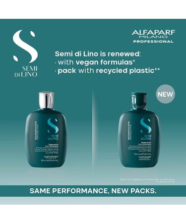 Alfaparf Milano Semi di Lino Reconstruction Set - Sulfate Free Shampoo & Mask for Damaged Hair - Buy Online on GoSupps.com