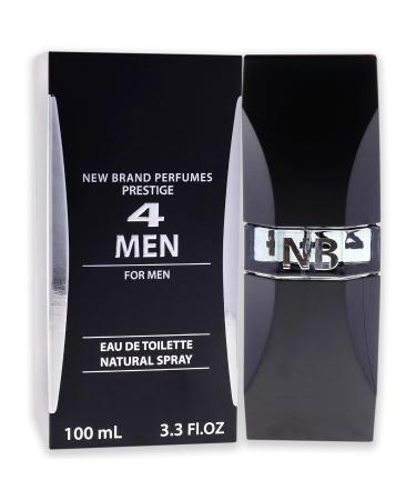 New Brand Perfumes 4 Men EDT Spray Men 3.3 oz (sem numero) - Buy Online on GoSupps.com
