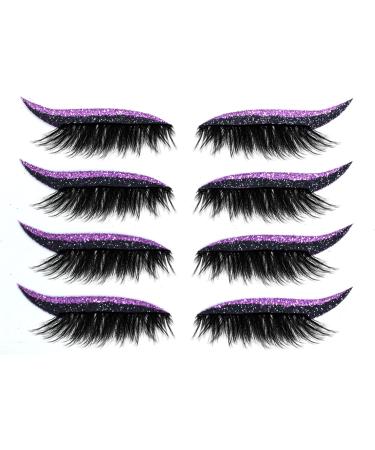 RainbowBeauty Eyeliner Eyelash Stickers Makeup Instant Sticker Waterproof Eyelid Stickers Reusable Eyelash Stick Self-Adhesive Eye Line Strip Stickers - Black one size - Buy Online on GoSupps.com