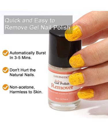 Powerful Gel Polish Remover Kit - Peel Off Latex Tape & Cuticle Oil | No Soaking or Wrapping Needed for Shellac Nails - Buy Online on GoSupps.com