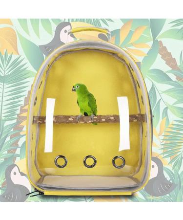 HEEPDD Pet Parrot Carrier Bird Travel Backpack Space Capsule Transparent Bag Breathable Parro Portable Breathable Bag Pet Bird Lightweight Travel Cage with Standing Perch (Deep blue) - Buy Online on GoSupps.com