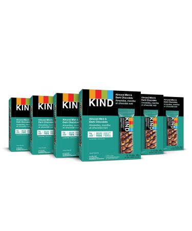 KIND Fruit & Nut Bars Dark Chocolate Mint Gluten Free Low Sugar 72 Count Almond Mint & Dark Chocolate