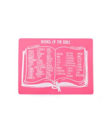 HIS KIDS COMPANY Books of The Bible PLACEMAT Pink