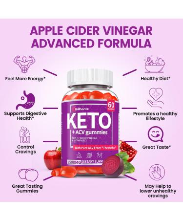 bucolicoBuy Keto ACV Gummies, Organic Apple Cider Vinegar Gummies Sugar Free: Apple Cider Vinegar with Mother, Vitamin B12 & B6, Gut Health, Metabolism, Gluten Free & Vegan, Beet Root - 60 Count - Buy Online on GoSupps.com