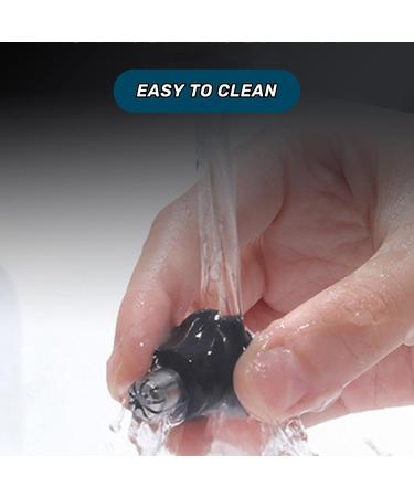MeNo Ear and Nose Hair Trimmer Clipper Professional Painless Eyebrow & Facial Hair Trimmer for Men Women Battery-Operated Trimmer with IPX7 Waterproof Dual Edge Blades for Easy Cleansing Black (A) - Buy Online on GoSupps.com