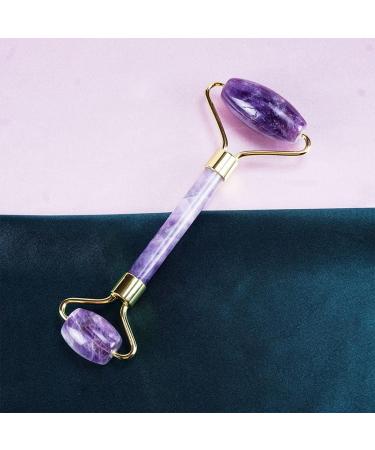 Amethyst Gua Sha & Face Roller Set | Beauty Tools for Massage & Eye Care | Self-Care Essentials - Buy Online on GoSupps.com