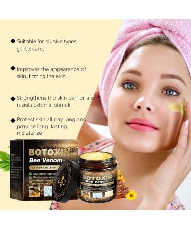 2PCS Bee Venom Cream Bee Venom Skin Treatment Cream B-ee V-enom Wrinkle Remova-l Crea m Moisturizing Firming Suitable For All Skin - Buy Online on GoSupps.com