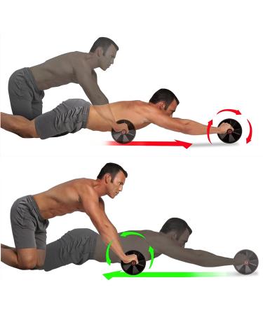 Ab Roller Wheel - Ultimate Core Workout Equipment | Black - Buy Online on GoSupps.com
