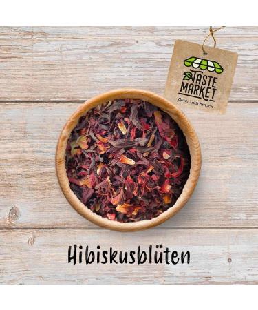  TASTE Guter Geschmack 200g hibiscus tea | Hibiscus flower tea | Hibiscus flower tea | Dried cut | Mallow - Buy Online on GoSupps.com