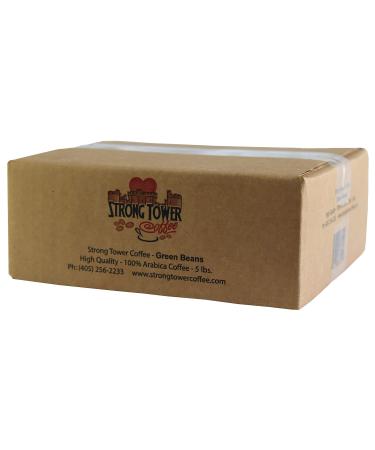 Strong Tower Coffee - 100% Arabica El Salvador Green Coffee Beans (unroasted) (5 lb) 5.0 Pounds