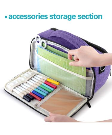 LUXJA Carrying Case for Cricut Joy & Tool Set - Purple (Bag Only) | Patent Design - Buy Online on GoSupps.com