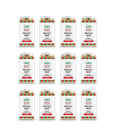 Snake Brand Prickly Heat Cooling Powder 140g Wholesale Trade Price Multi-Pack for Pharmacy Sports Club Spa Health Shop (Classic Pack of 12) Classic 140 g (Pack of 12)