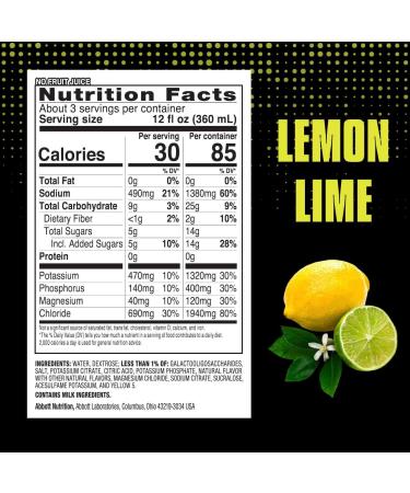 Pedialyte Sport Electrolyte Drink  Lime 33.8 Fl Oz (Pack of 4) Lemon Lime - Buy Online on GoSupps.com