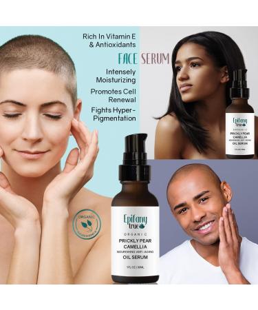 Organic Moroccan Prickly Pear & Camellia Face Oil Serum 30ml | Vitamin E Rich Moisturizer for Dry Skin | Unscented | International Shipping Available - Buy Online on GoSupps.com