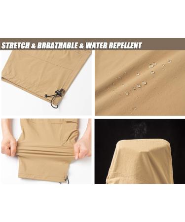 TACVASEN Men's Quick-Dry Hiking Shorts 3/4 with Multi Pockets - White, Size 32 - Buy Online on GoSupps.com