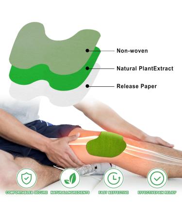 Natural Pain Relief Paving Knee Patches (24pcs) - Soothe Knee Back Neck & Shoulder Pain Naturally - Buy Online on GoSupps.com