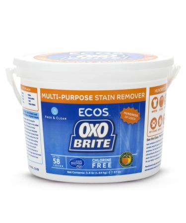Earth Friendly Products ECOS Oxo-Brite, Color-Safe Whitener & Brightener, 57.6-Ounces (3.6 LB.) (Pack of 2)
