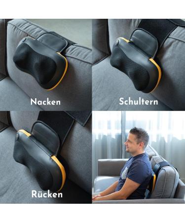 Belena Shiatsyou Massage Pillow - 6 Shiatsu Heads Heat & Light Function for Neck Shoulders Back & Legs | Premium Pressure Massage - Buy Online on GoSupps.com