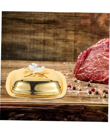 SHOWERORO Kitchen Cheese Holder Butter Lid Covered Dessert Style Reusable Fruit Serving Snacks Tray Cheese Kitchen Dish Container 19.20X14.00X8.50CM - Buy Online on GoSupps.com